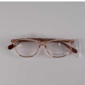 Brooklyn Eyeglasses Tilly Champagne Translucent Cat Eye 53-14-145 NWT